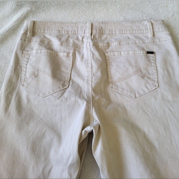 Max Skinny High Rise Jeans Ivory Women's Size 12 - Picture 8 of 10